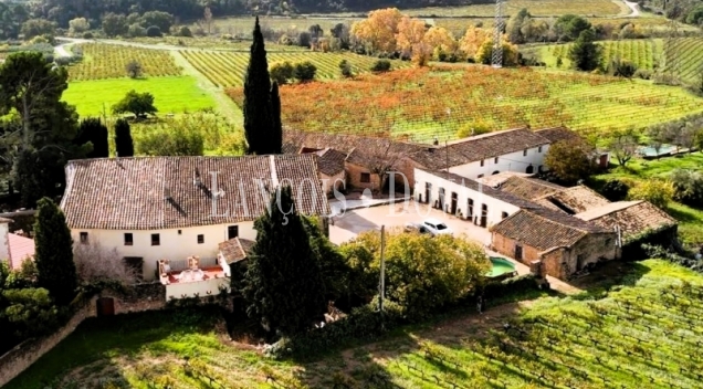 D.O Penedès. Antigua Masía y bodega en alquiler ideal enoturismo en el Alt Camp.