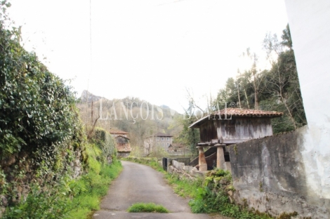 Casa rústica tradicional de pueblo en venta cerca Covadonga. Cangas de Onís.