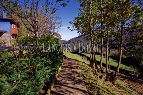 Finca y casa asturiana típica con panera en venta. Trevías. Valdés. Asturias. 