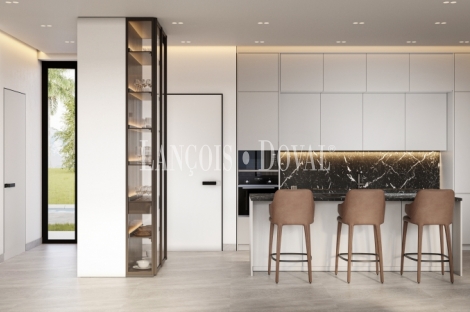 Mijas. Nuevo proyecto de villas en venta con vistas al mar.
