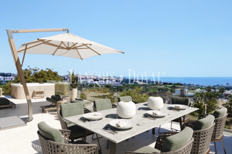 Estepona. Venta Nueva Promoción de Villas obra nueva con vistas al Mar