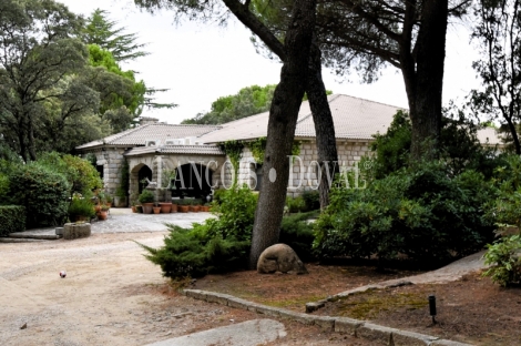 Madrid. Galapagar. Finca en venta con tres casas e instalaciones ganaderas. 