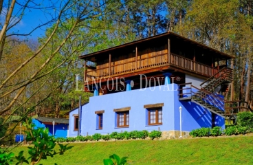 Finca y casa asturiana típica con panera en venta. Trevías. Valdés. Asturias. 