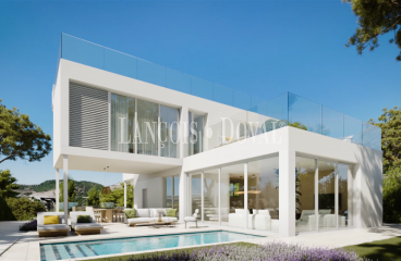 Estepona. Venta Nueva Promoción de Villas obra nueva con vistas al Mar